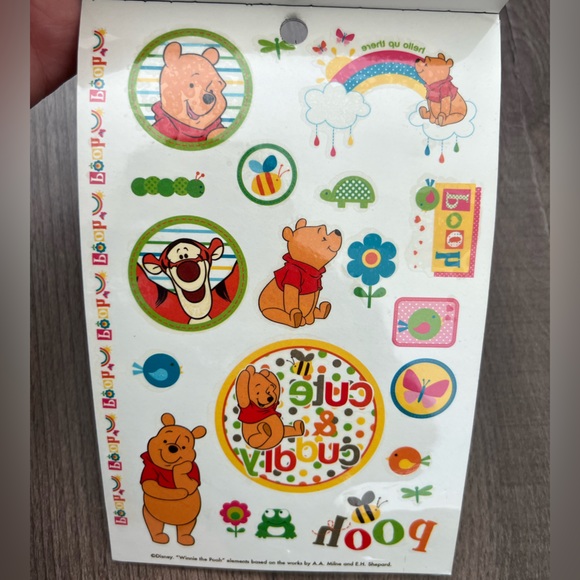 NEW Vintage Y2K Winnie the Pooh Temporary Tattoo Booklets - 3 Total - Picture 5 of 6